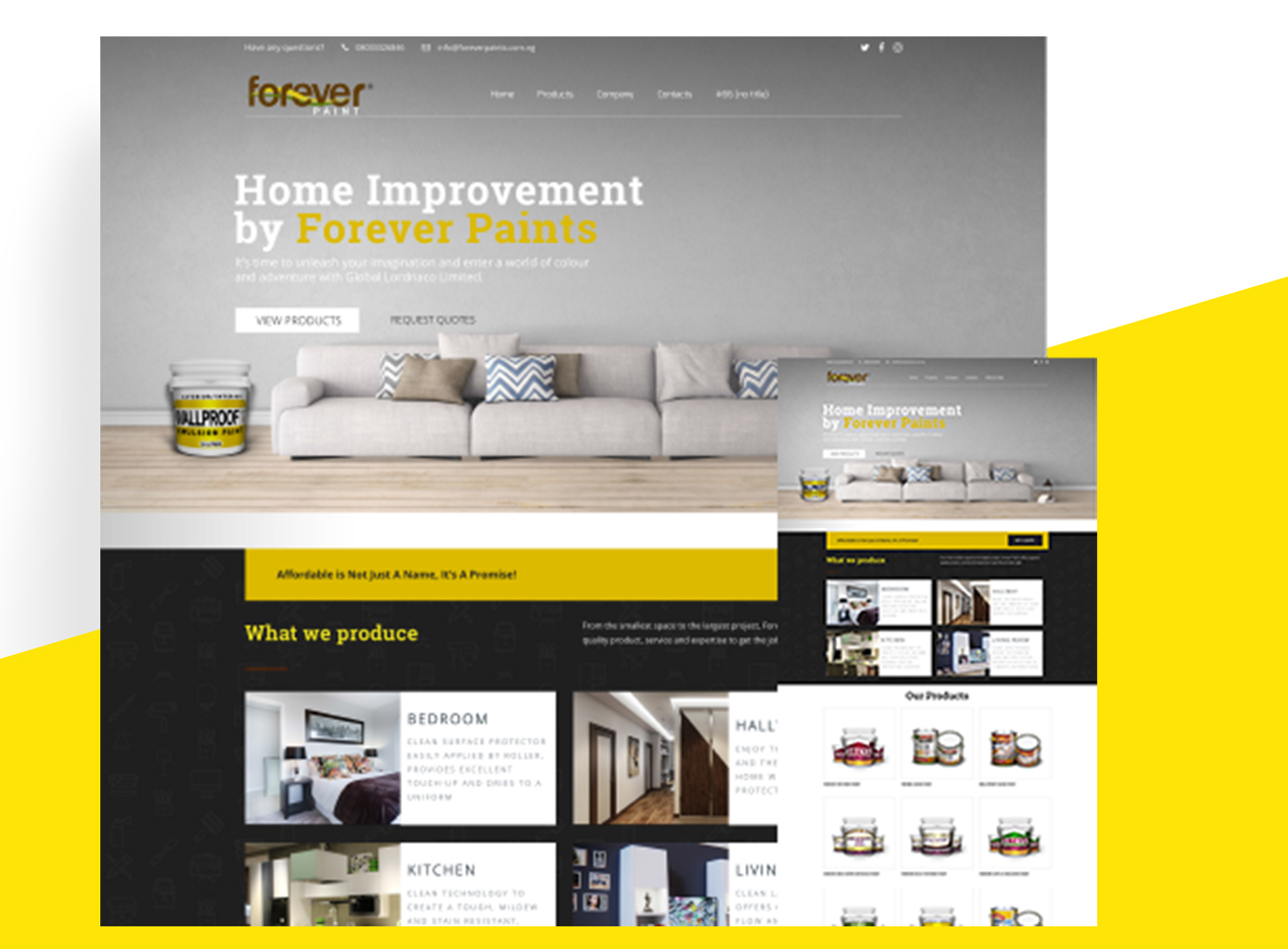 Forever Paints Logo Graphics Design