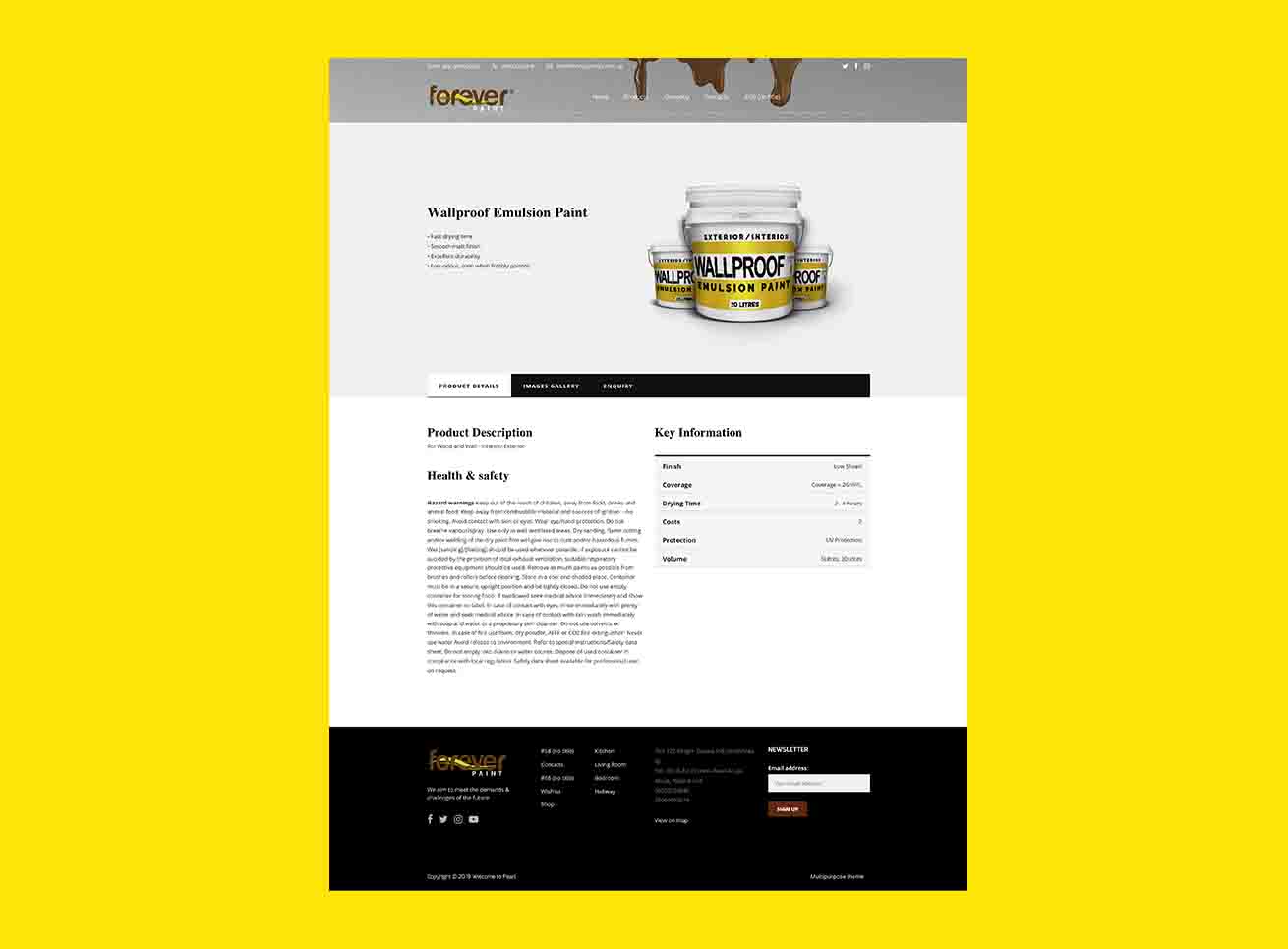 Forever Paints Logo Graphics Design